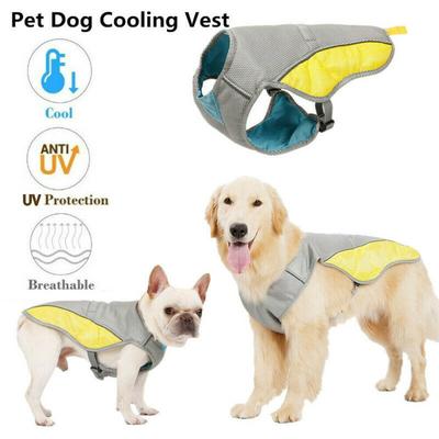 Summer Dog Cooling Vest Harness Cooler Jacket Breathable Adjustable Reflective