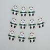 Set Of 10 Panda Charm Fashionable Accessories Cartoon Animal Pendant for Handmade Necklaces Bracelets Jewelry Supplies