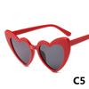 Ochelari de soare cu inimă, 14 culori, ochelari de soare cu ochi de pisică pentru femei, ochelari de soare în formă de inimă de dragoste retro pentru femei, protecție UV400