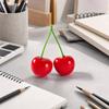 Faux Cherry with Green Vivid Foam Decoration True for Tabletop Arrangements, Photo Studios,