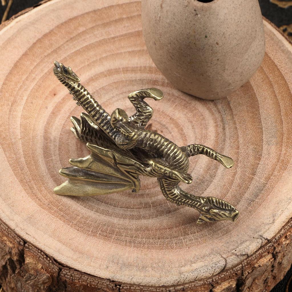 Brass Evil Dragon Best Lord Demon Dragon Tabletop Miniatures Figurines Dragon Miniature Figurines Tabletop War Game Chess Statues Gifts