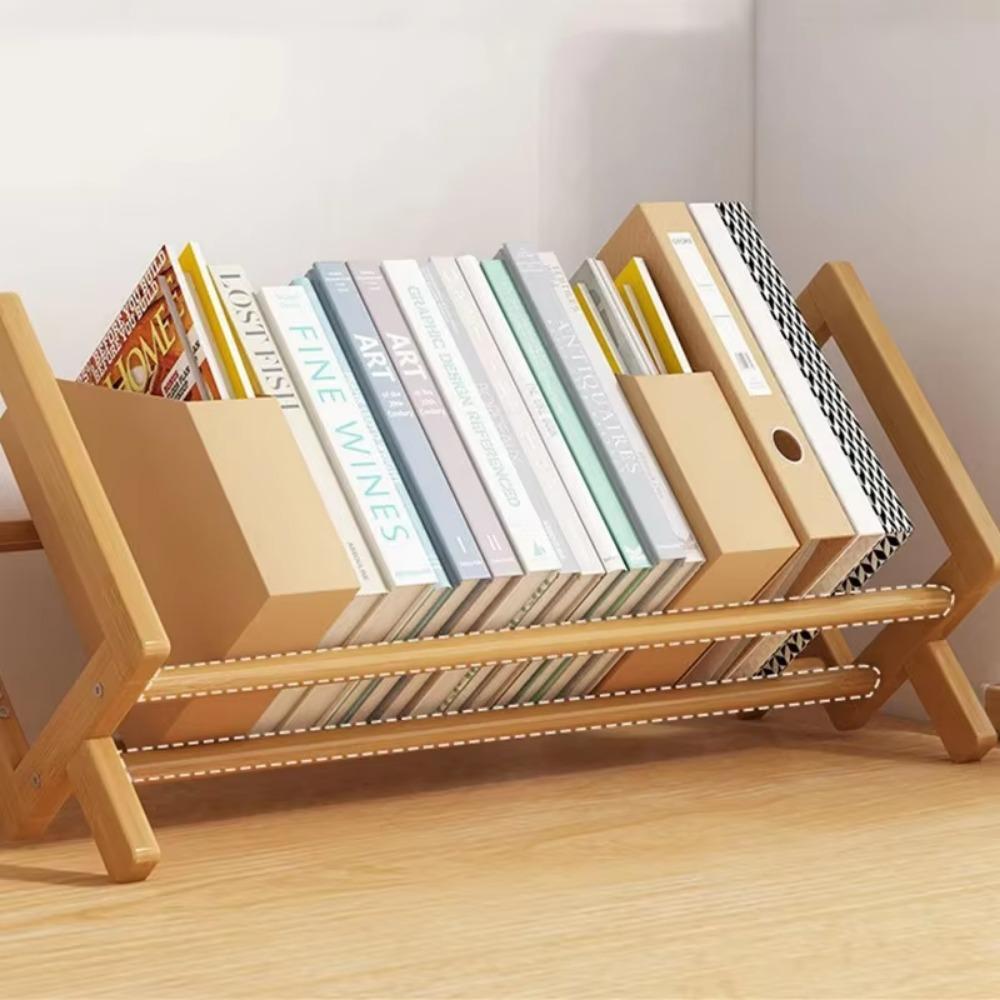 Desktop Bookshelf Home Living Room Decorative Shelf Simple Economic Type Magazine Rack Small-scale Bedroom Fine Storage Shelves