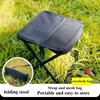 Outdoor Tragbarer Klappstuhl Magza Hocker mit diagonaler Strebe und Netzbeutel Angelbank, Camping Picknickstuhl Hohe Tragfähigkeit