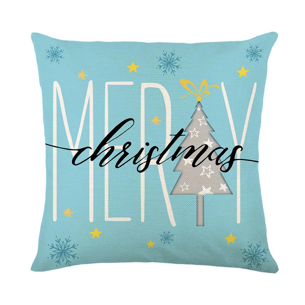 

New Style Pillow Cover Christmas Holiday Decoration Cushion Cover Living Room Sofa Bedroom Pillow 45 * 45Cm (without pillow core)