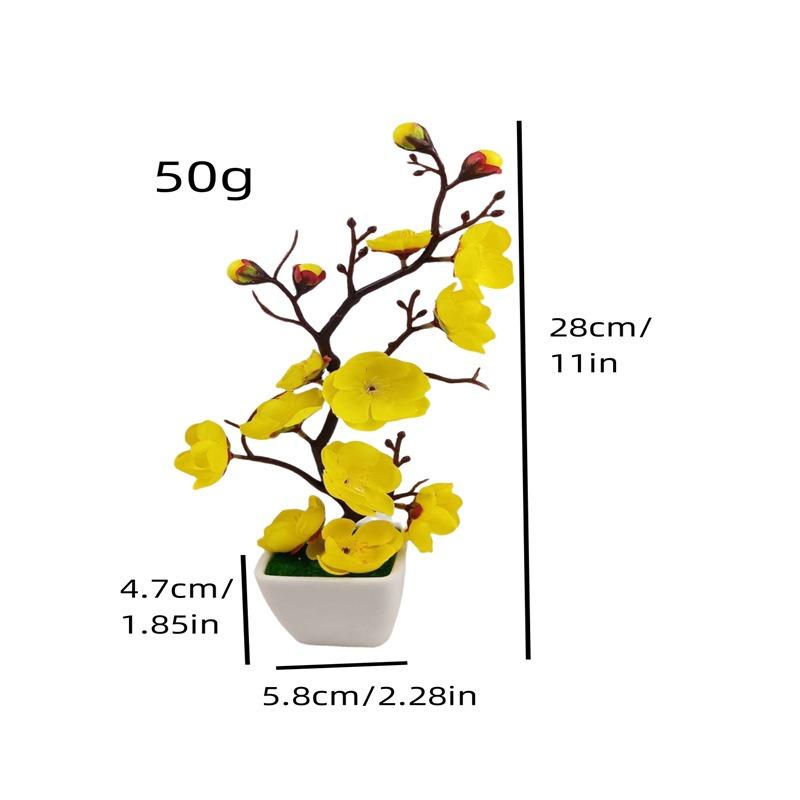 Double Vertical Pattern Pot Wintersweet Bonsai Artificial Plum Blossom Flowerpot Planting Flowerpot