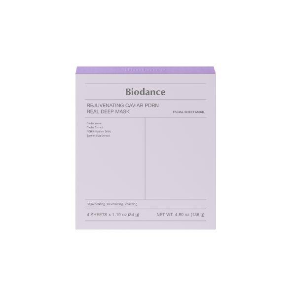 Biodance Rejuvenating Caviar PDRN Real Deep Mask 4sheets 4.79oz(136g) 1ea