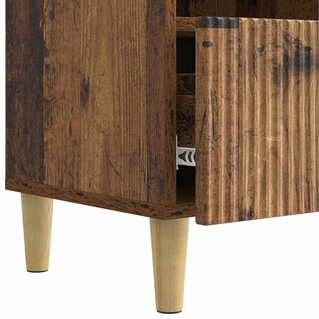 Vintage Style TV Stand Reclaimed Wood Look 102 x 34.5 x 50 cm Particleboard