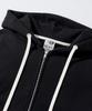 Fp142 Meteor Heavyweight Crumble Zip-Up Hoodie Black Sjhd1392