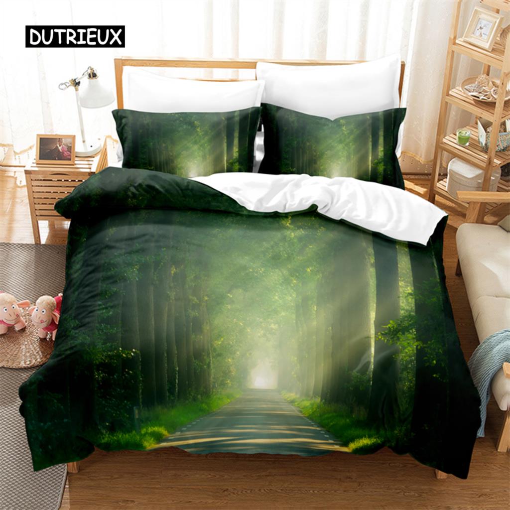 Dense Forest Bedding Set Duvet Cover Set 3d Bedding Digital Printing Bed Linen Queen Size Bedding Set Fashion Design