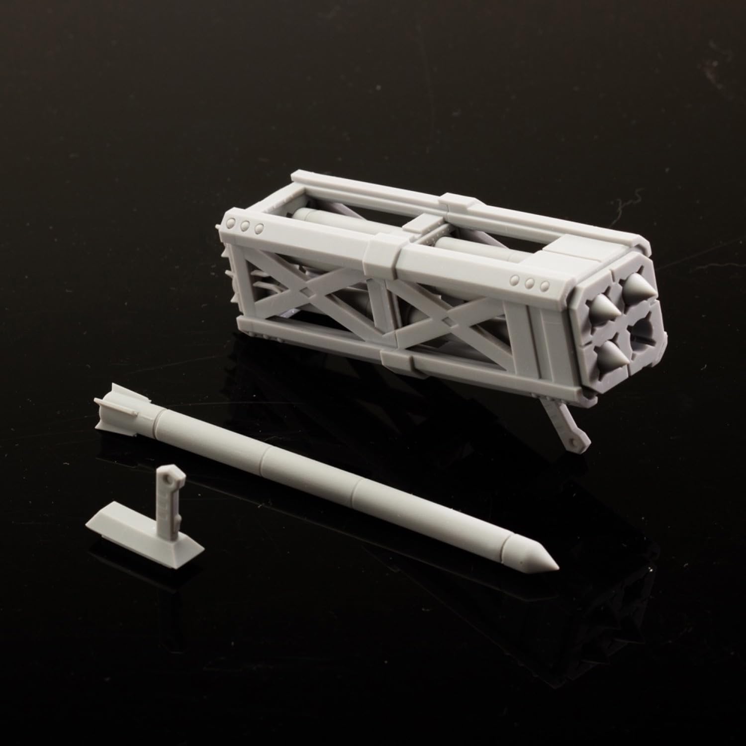 

HG MG MS High Mobility Type Gelgoog Parts 3D Printed PLA Scale Missile Detail-Up (1/144 Launcher) [Used] серый