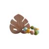 DIY Baby Personalized Name Leaf Pacifier Clips Holder Chain Teething Toys Gifts Wooden Ring Anti-drop Chains Babies