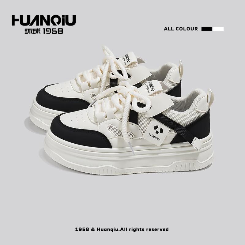 Global niche thick-soled 22 summer new mesh breathable leisure sports student board shoes 35