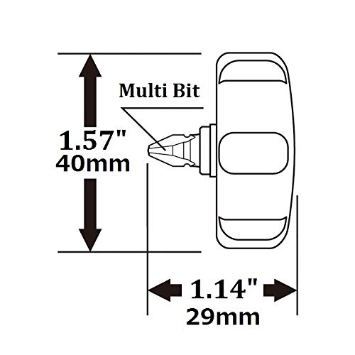 ANEX Screwdriver, Interchangeable, Starbee Wide Handle, 5-Bit Set, No. 62