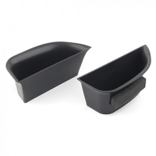 2Pcs Car Front Door Handle Armrest Storage Box Tray Bin For MKZ 2014-16