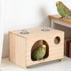 Grande Maison d'Oiseau en Bois Résistante aux Morsures Boîte de Reproduction pour Perroquets Boîte de Reproduction Créative pour Perroquets Volière