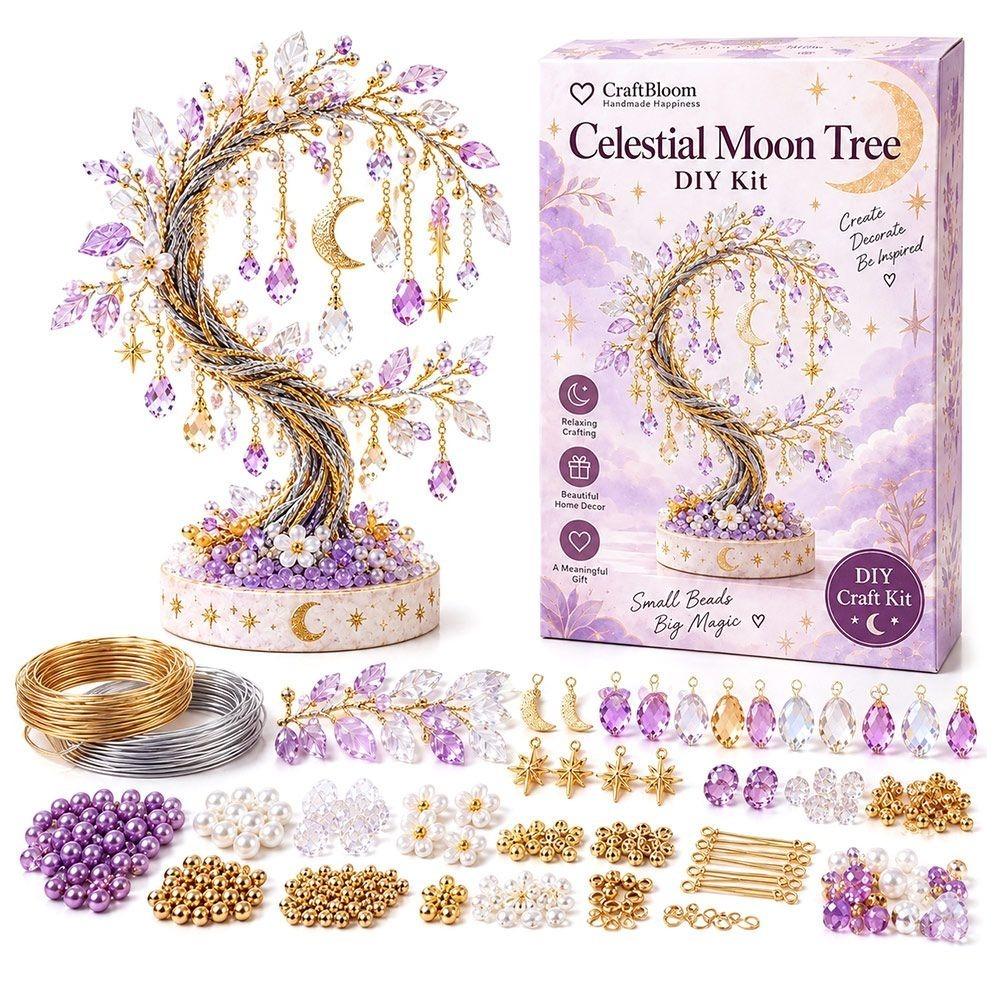 Multi-Color Beads Christmas Tree Ornament Kit Ornament Kit Festive Holiday Activity