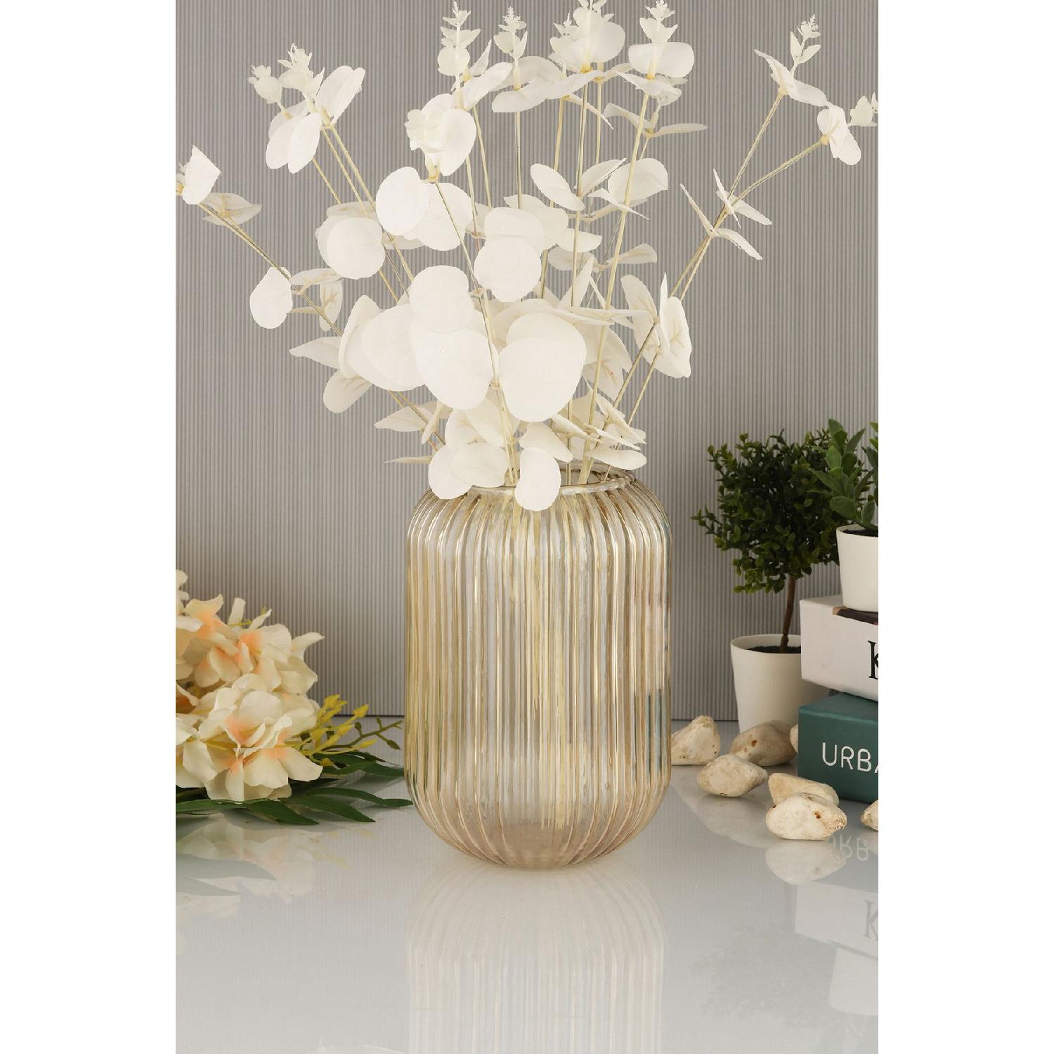 

Angdesign Декоративная стеклянная ваза для меда, 20 см серый