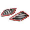 LHD ABS Car Styling Carbon Fiber Texture Side Air Conditioner Air Outlet Vent Cover Trim For BMW 5 Series F10 F11 F07 2011-2017