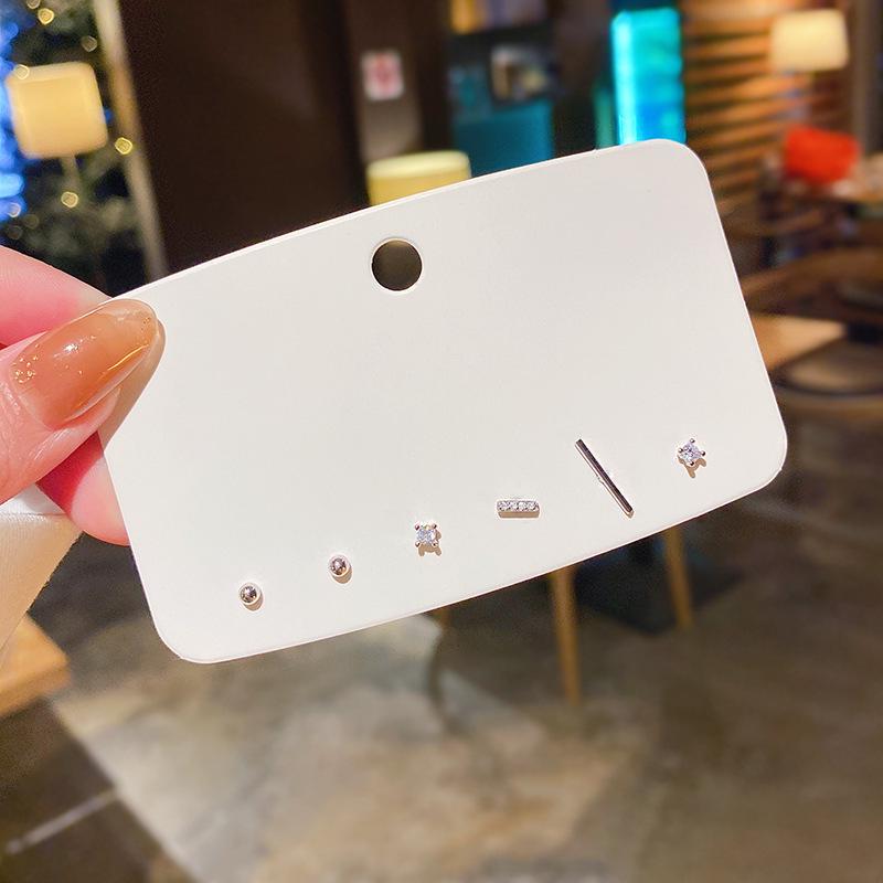 "Korean Style Pearl Ear Piercing Set: Small, Versatile Earrings for Students - Elegant and Simple High-End Jewelry"