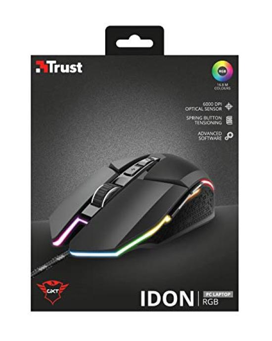 Trust Gaming Mouse GXT 950 Idon Illuminated Gaming Mouse 23645 [Optical/7 Buttons/USB/Wired]