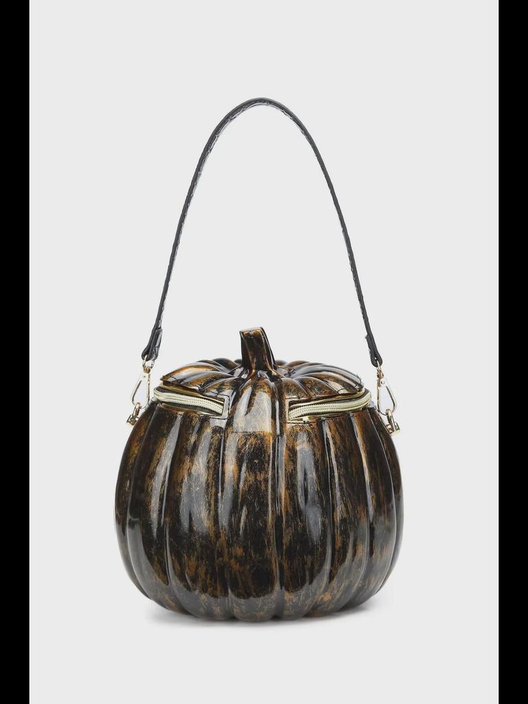 2024 Trendy Halloween 3D Pumpkin Head Shoulder Bag for Women