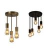 Modern Minimalist Chandelier: Cross-Border Wrought Iron Pendant Light for Bedroom and Study In American Industrial Style