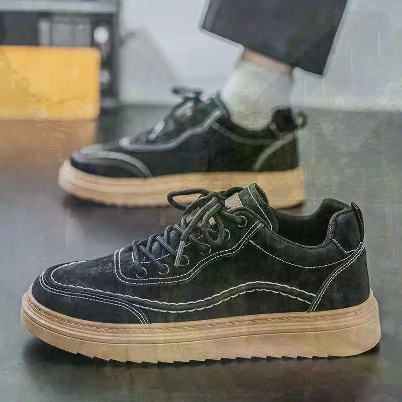 

Men Skateboarding Shoes Casual Tennis Boot Red Sneakers Husband Sport Portable 44 бежевий