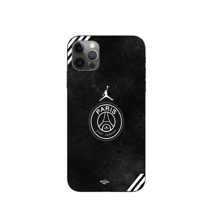 Coque maniacase pour Iphone 12 Pro max psg jordan logo noir