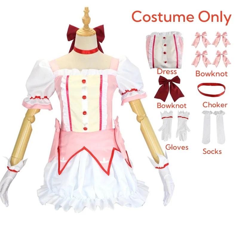 Magical Girl Puella Magi Madoka Magica Homura Akemi Kaname Madoka Cosplay Kostüm Kampfanzüge für Mahou Shoujo Komplettes Set