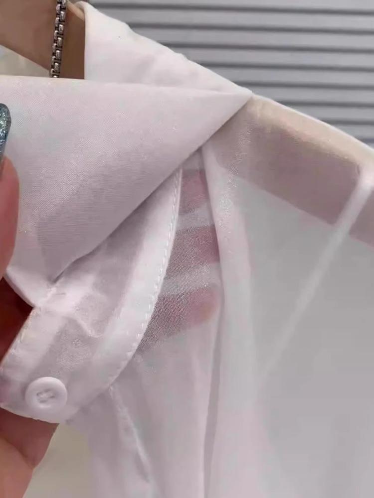 Französische Mode Perlgarn Damen Sommer Eis-Seide Langarm Strickjacke