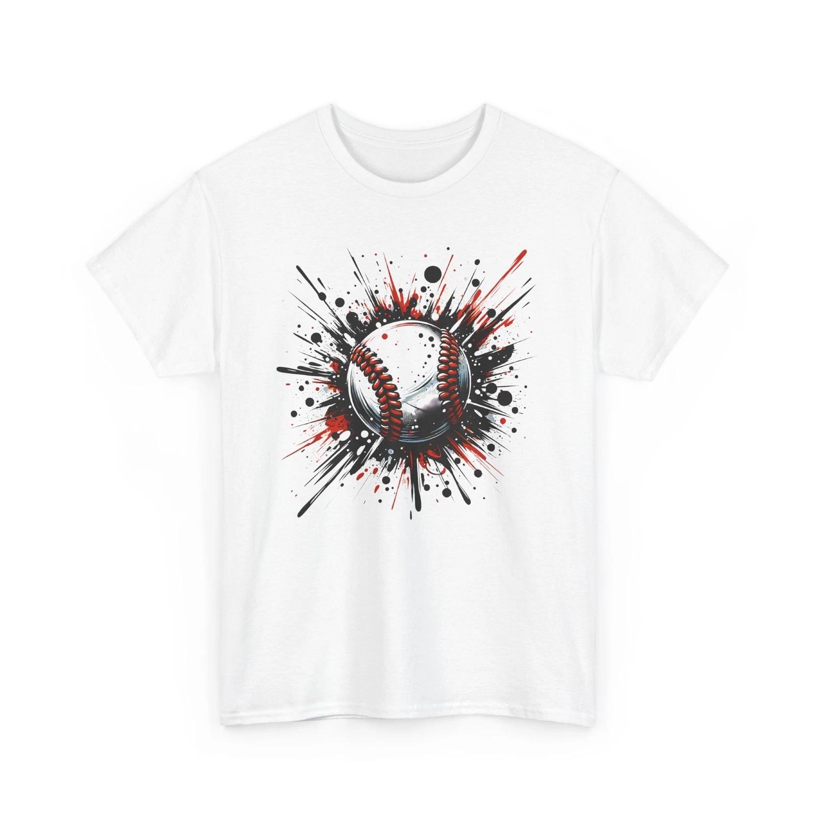 

Baseball T-Shirt | Funny Baseball Fan Tee | Splatter baseball Shirt 2XL
