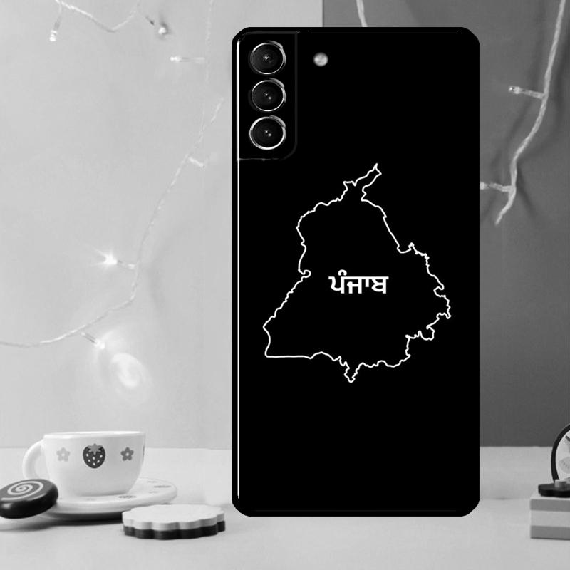 

Punjab Map Phone Case For Samsung Galaxy S25 Ultra S20 S21 S22 S23 S24 Ultra Plus S9 S10 S25 FE Cover Galaxy S25 Plus