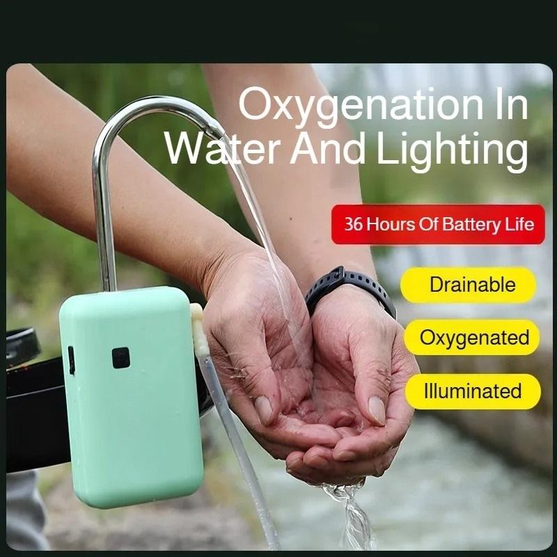 Intelligent Fishing Oxygen Pump, a Portable Oxygen Machine with Lighting and USB Charging Function