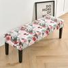 Potah na lavici s květinovým potiskem Jídelna Stretch Spandex Potahy na klavírní stoličku Obdélníková postel Potah na dlouhou stoličku Nábytek Domácí dekorace