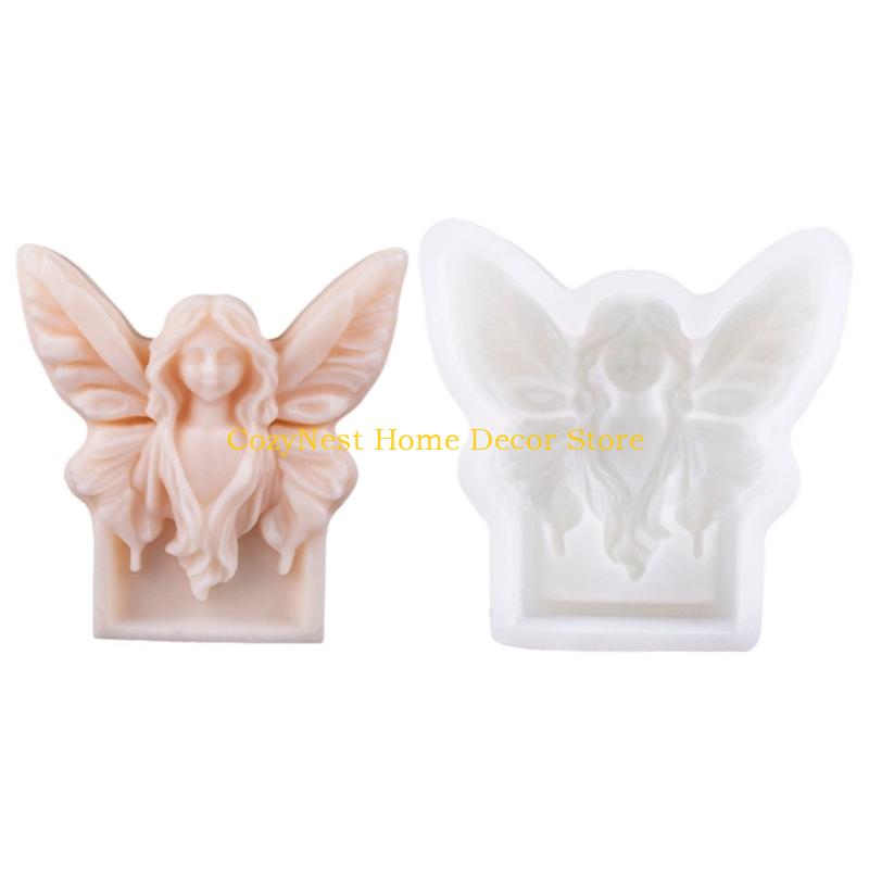 92MF Schmetterlingsstatue Silikonkerzenformen für Epoxidharz Handgemachte Kerze Silikonseifenformen Schmetterlingskerzenform