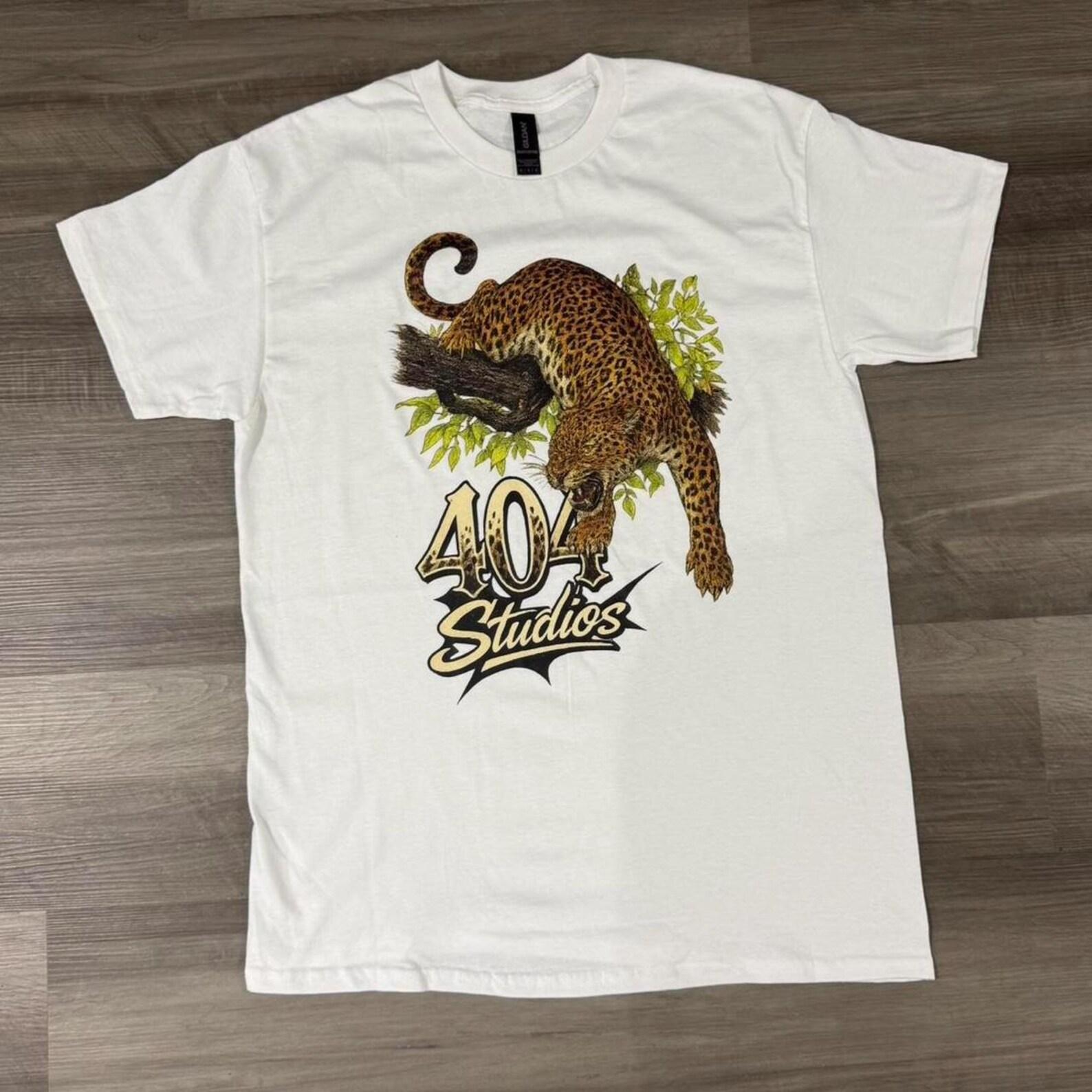 Leopard Graphic Tee, Vintage Streetwear Shirt, Wildlife Safari Gift, Oversized T-Shirt, Urban Retro Style XL
