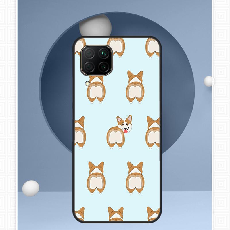 Cartoon Corgi Dog For Huawei P30 P60 Pro P20 P40 Lite Nova 9 10 SE 12s 12i 11i 8i Y91 Y60 Y70 Y72 Y90 Y61 Case