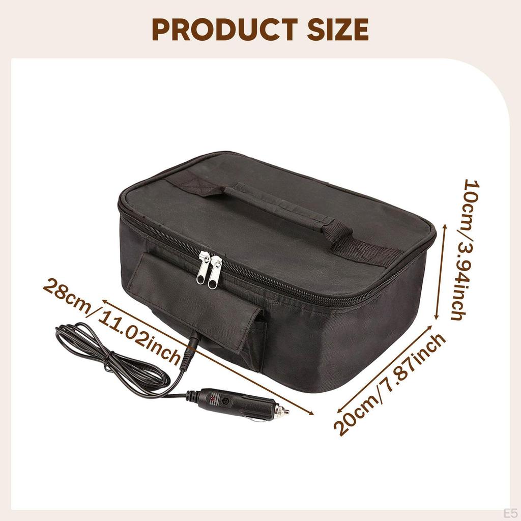 Electric USB Heated Lunch Box Heater Tote Reusable Waterproof,Food Insulation Bag,Food Warmer