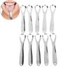 Clean Tongue Scraper Stainless Steel Tongue Remover Tongue Coating Halitosis Oral Care Scraping Brush Tongue Oral Cleaner Tools