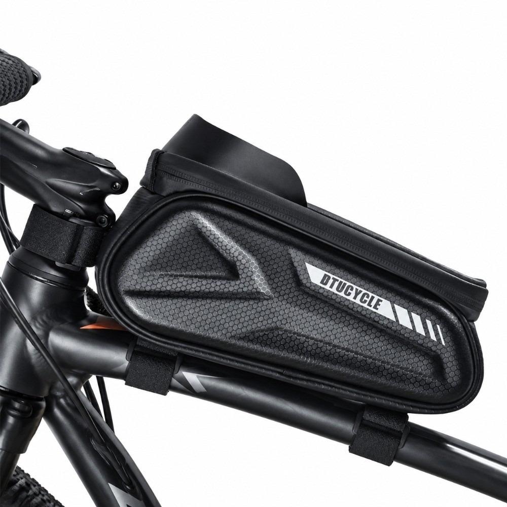 TPU,EVA Bike Front Tube Frame Bag Bike Phone Front Frame Bag Phone Viewing During Cycling