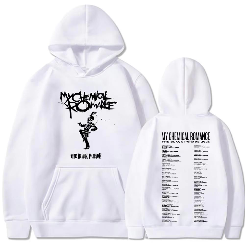 Rock Band My Chemical Romance Hoodie The Black Parade Tour Merch Hooded Sweatshirt Men's Women Pullovers