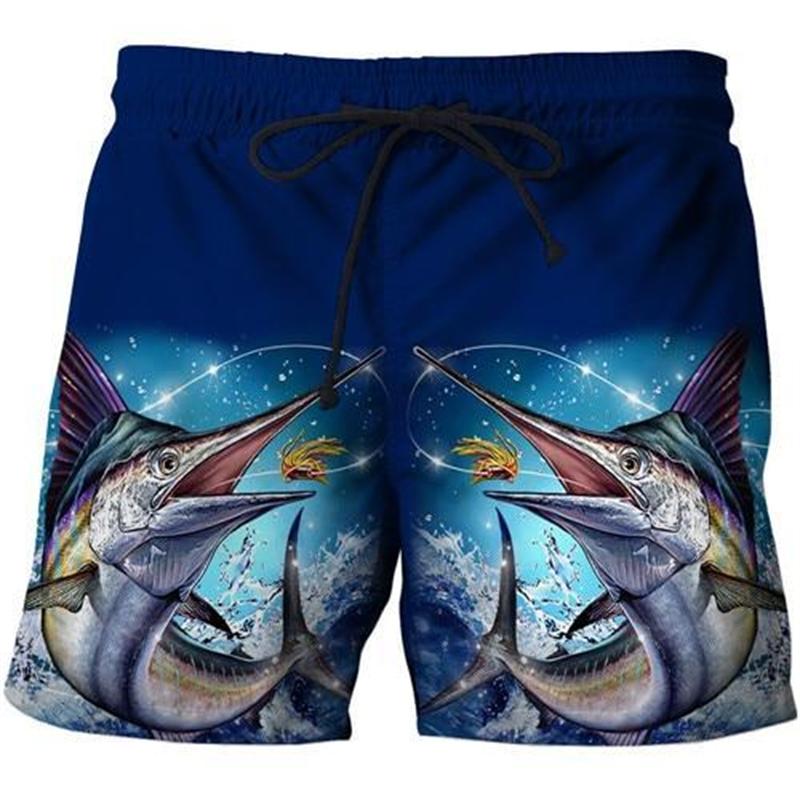 Animal Fish Surfing Board Short For Men Summer Swimwear Shorts Kids Beach Shorts Men Sports Pants Harajuku Clothing