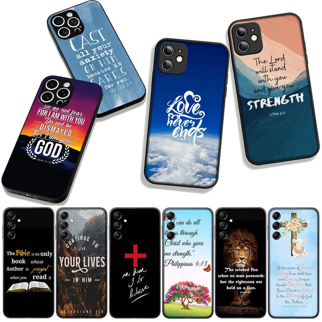 Verset biblic Isus Hristos Carcasă creștină pentru Motorola Moto G04 G13 G14 G22 G23 G20 G32 G34 G35 G64 G82 G84 G53 G60 G72 E14 E15