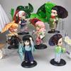 Demon Slayer  Plum Blossom Rain Series   Anime Character Warrior Action Model Fashion Play Desktop ornament toys