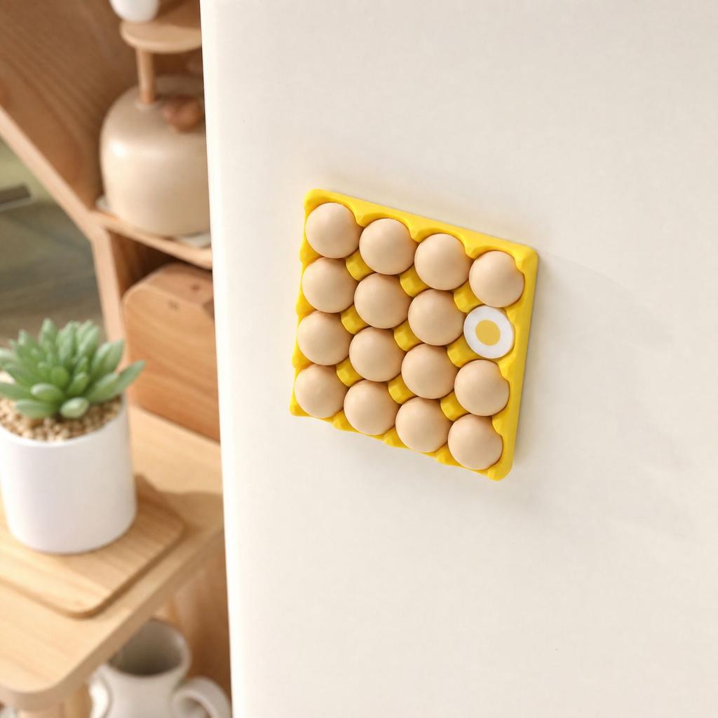 Magnetic Egg Holder for Refrigerator, Egg Tray with Fridge for Kitchen Storage