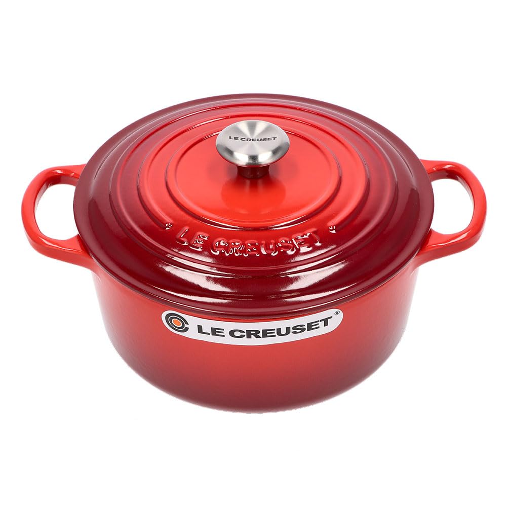 Le Creuset SIGNATURE Signature Cocotte Ronde 22cm Cocotte Ronde Cherry Pot New Life [Le Creuset] Two-handed [Item]