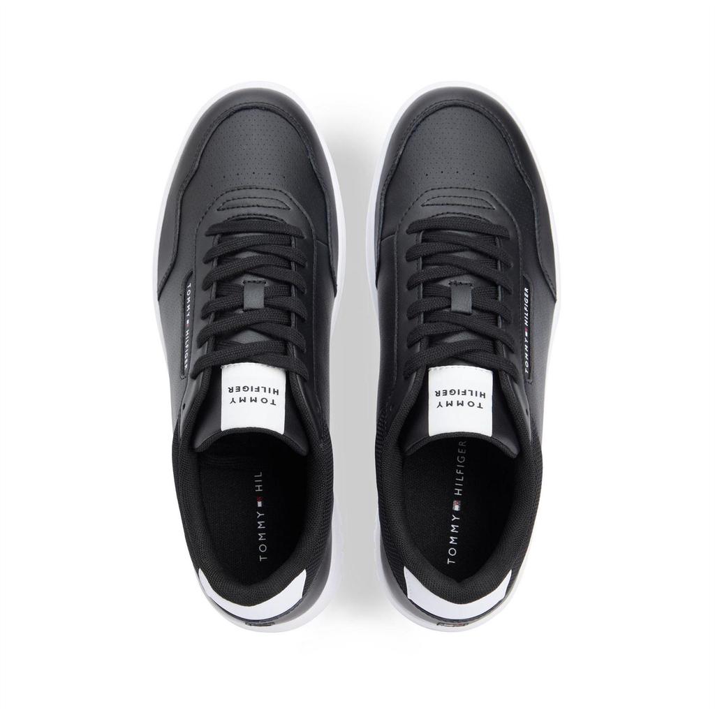 Tommy Hilfiger Mens Basket Core Lt Leather Trainers