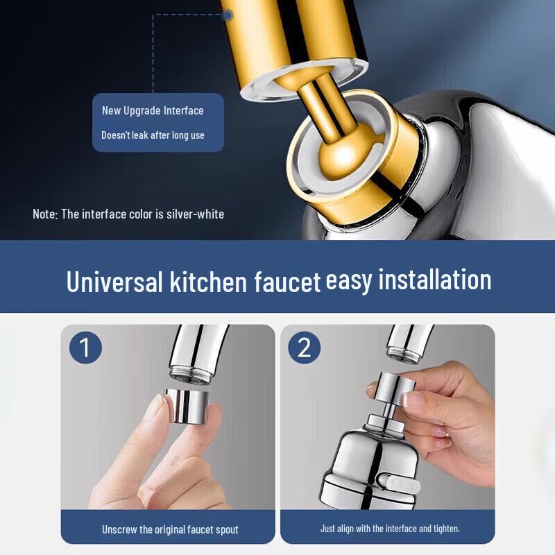 Universal Faucet Aerator with Spray Extender