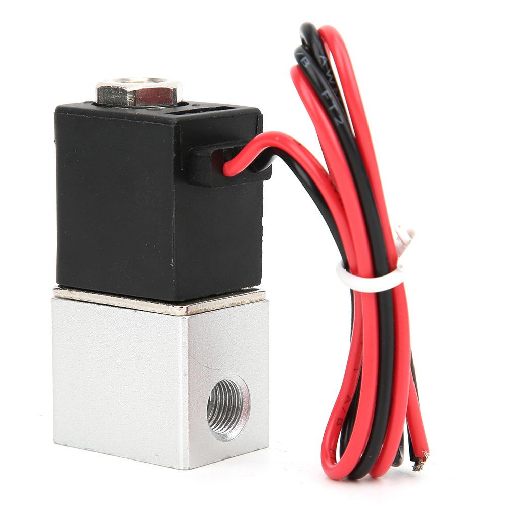 Quick Response Solenoid Valve Water   Oil 2-Position 2-Way Aluminum Alloy Body Valve  12V