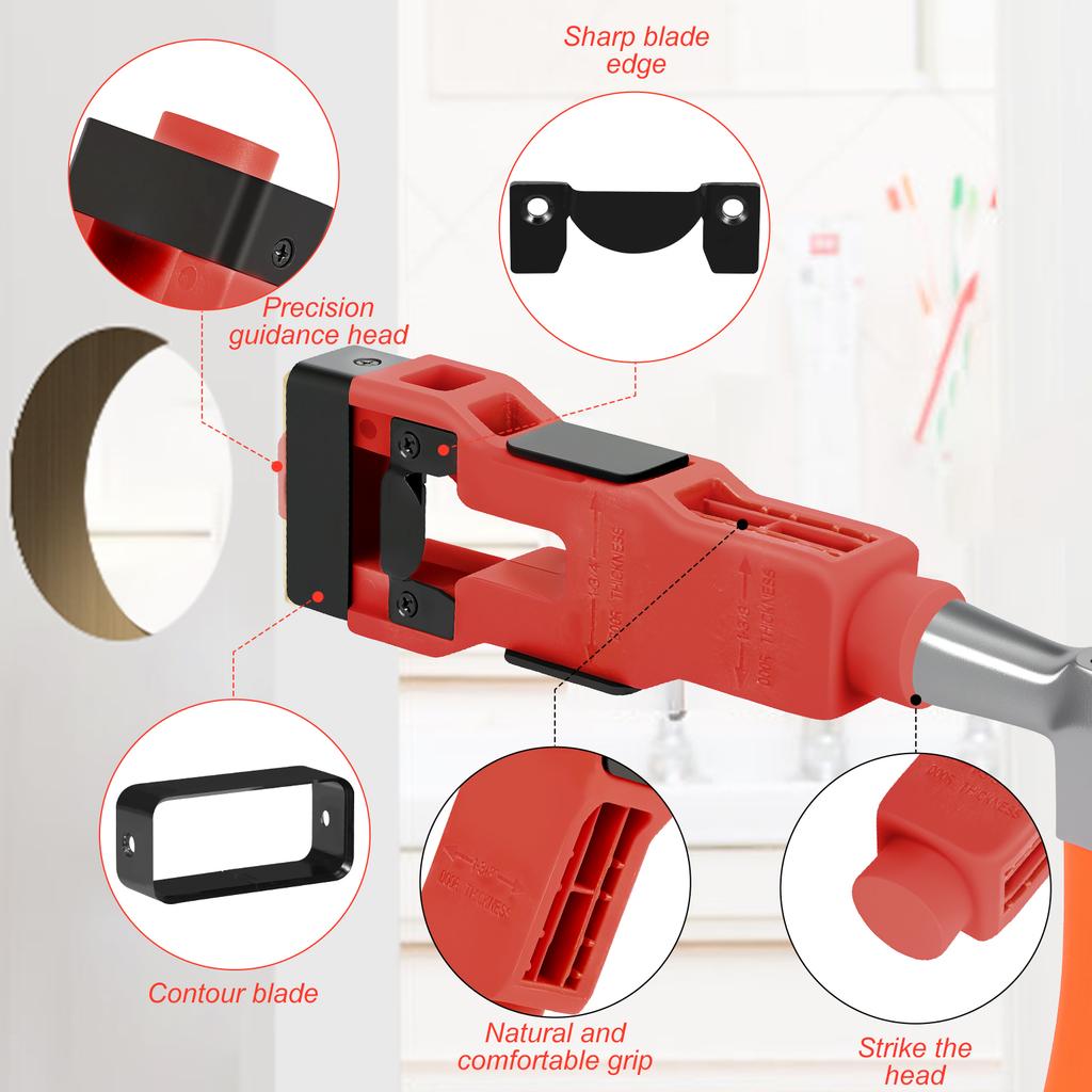 Door Latch Mortise Tool Precision Scoring and Chiseling Door Latch Installation for 1-3/8’ or 1-3/4’ Thick Wooden Door Door Lat